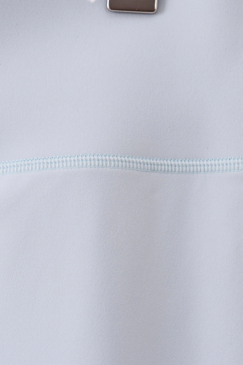 Blue Scalloped Mom Yoga Active Leggings - Image 3