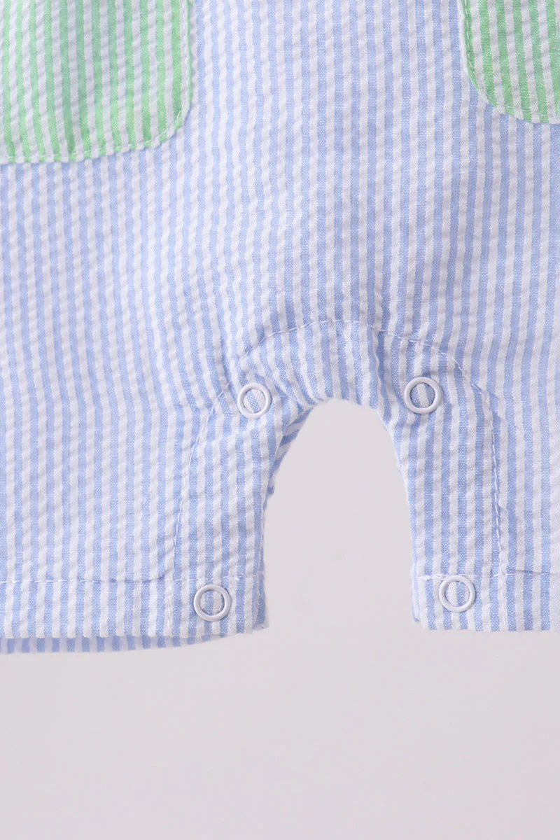 Blue seersucker pocket jonjon - Image 4