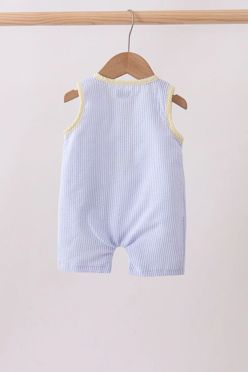 Blue seersucker pocket jonjon - Image 5