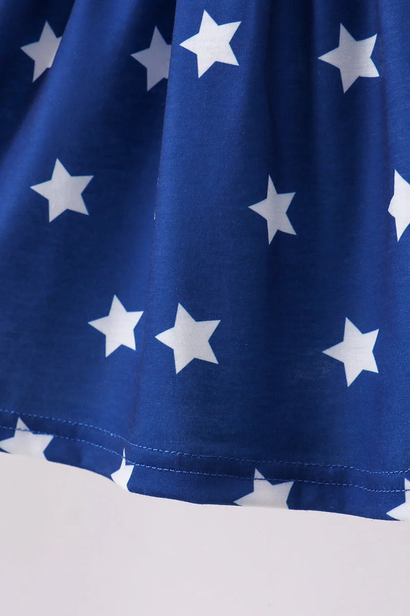 Blue star smocked bloomer set - Image 3