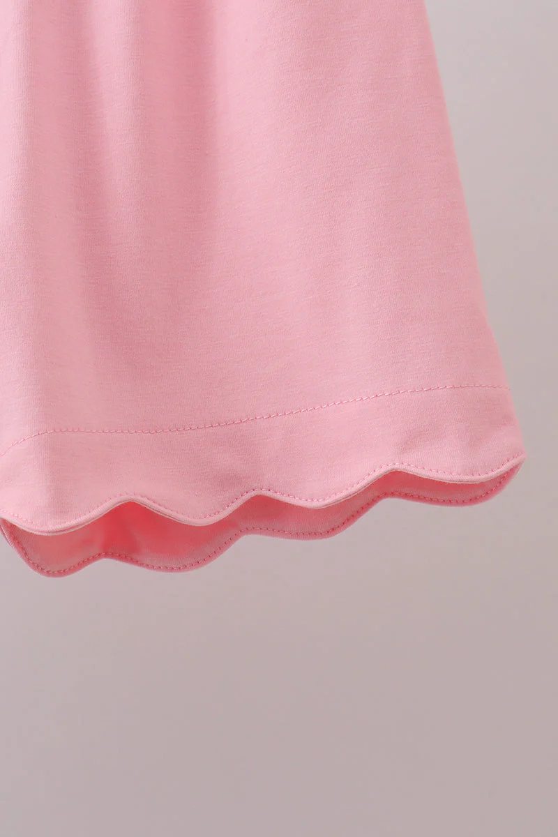 Blue Stripe Schoolhouse Appliqué Ruffle Set - Image 4