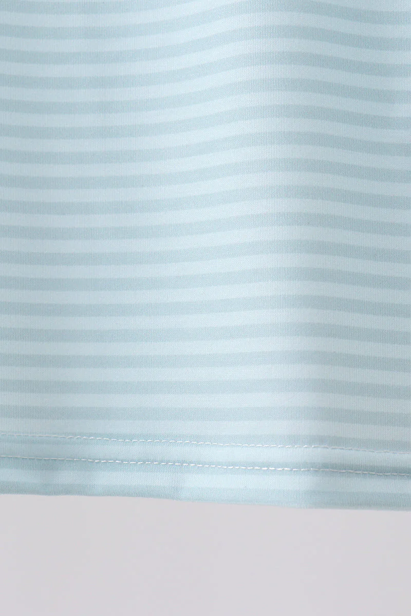 Blue Stripe Shorts Set - Image 5
