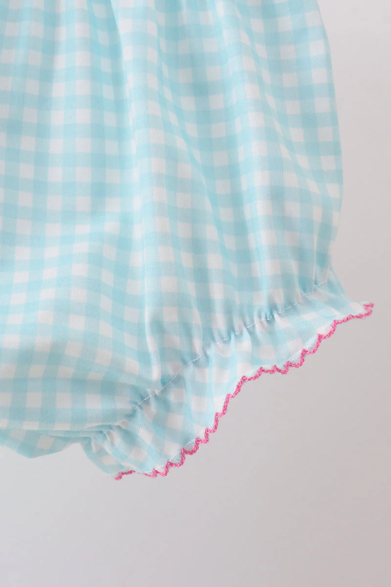 Blue Umbrella Smocked Bloomer Set - Image 3