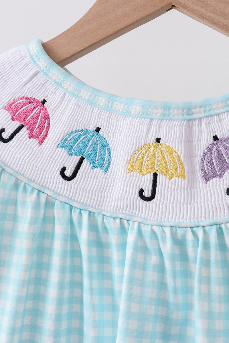 Blue Umbrella Smocked Set - Image 2