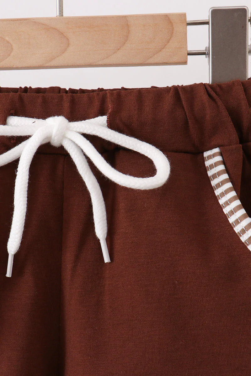 Brown Bear Stripe Embroidered Set - Image 3