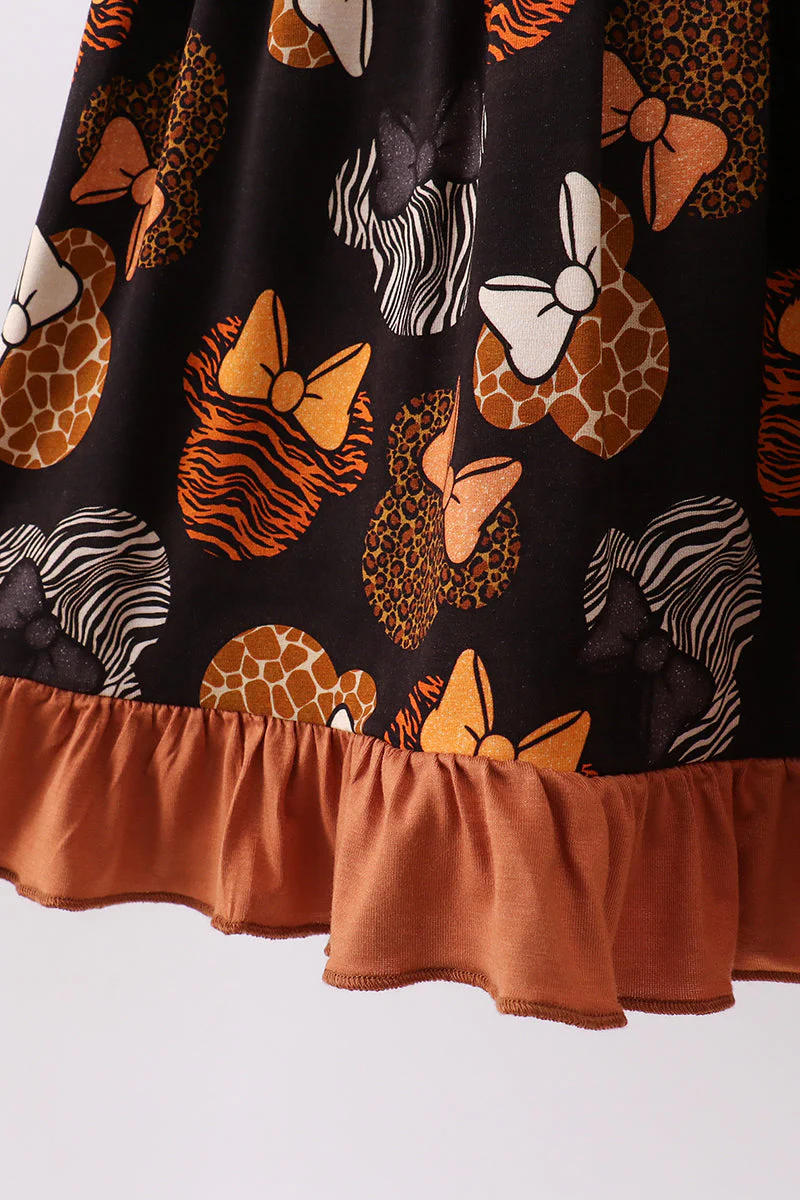 Brown character bamboo dress - Image 2