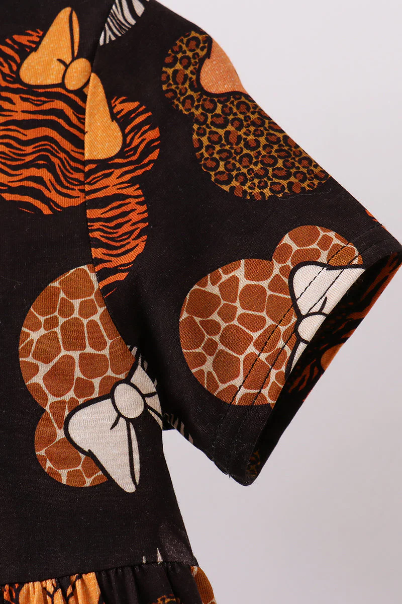 Brown character bamboo dress - Image 3