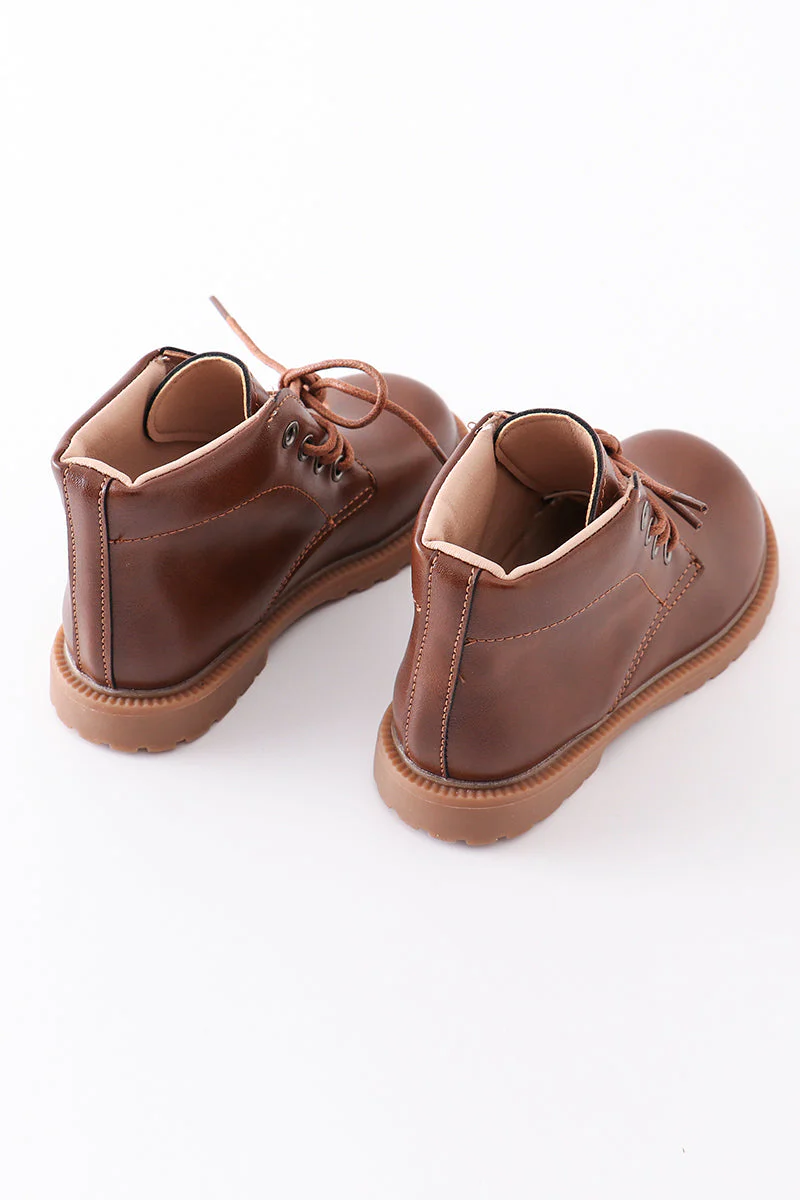Brown lace up bootie - Image 6