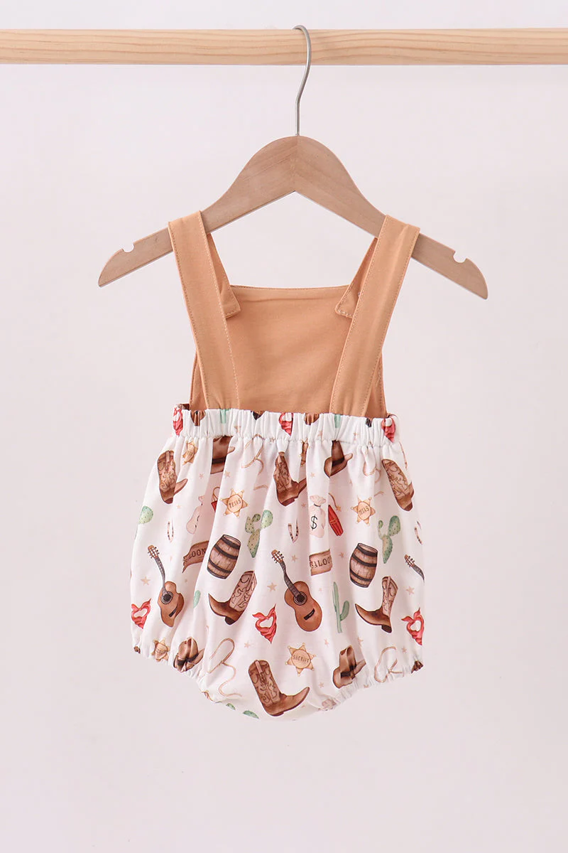 Brown Western Embroidered Bubble - Image 4