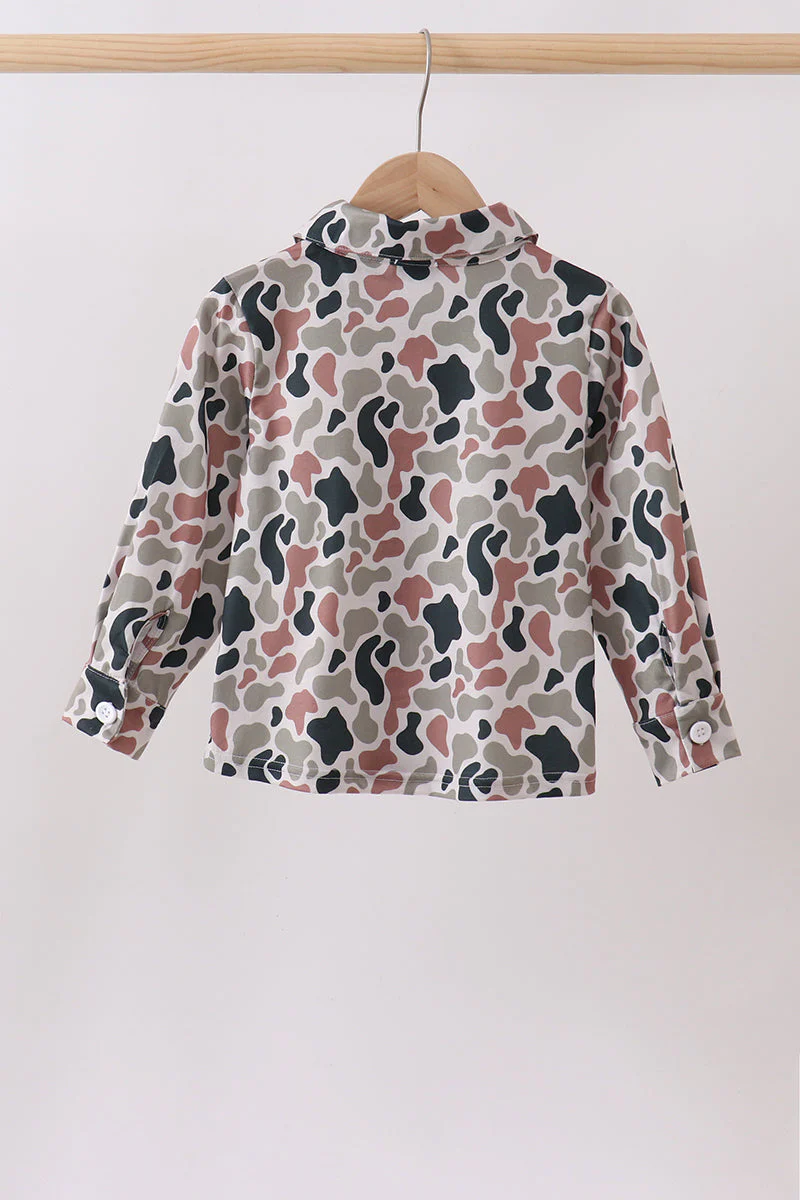 Camo Duck Embroidered Button Down Shirt - Image 5