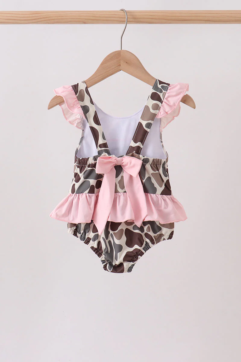 Camo Mallard Embroidered UPF Swim One-Piece - Image 5