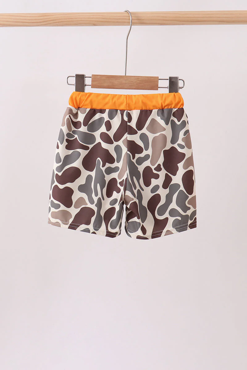 Camo Mallard Embroidered UPF Swim Trunks - Image 4