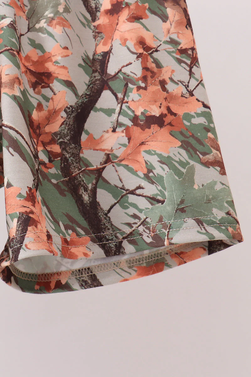 Camo Wildlife Embroidered Shorts Set - Image 3
