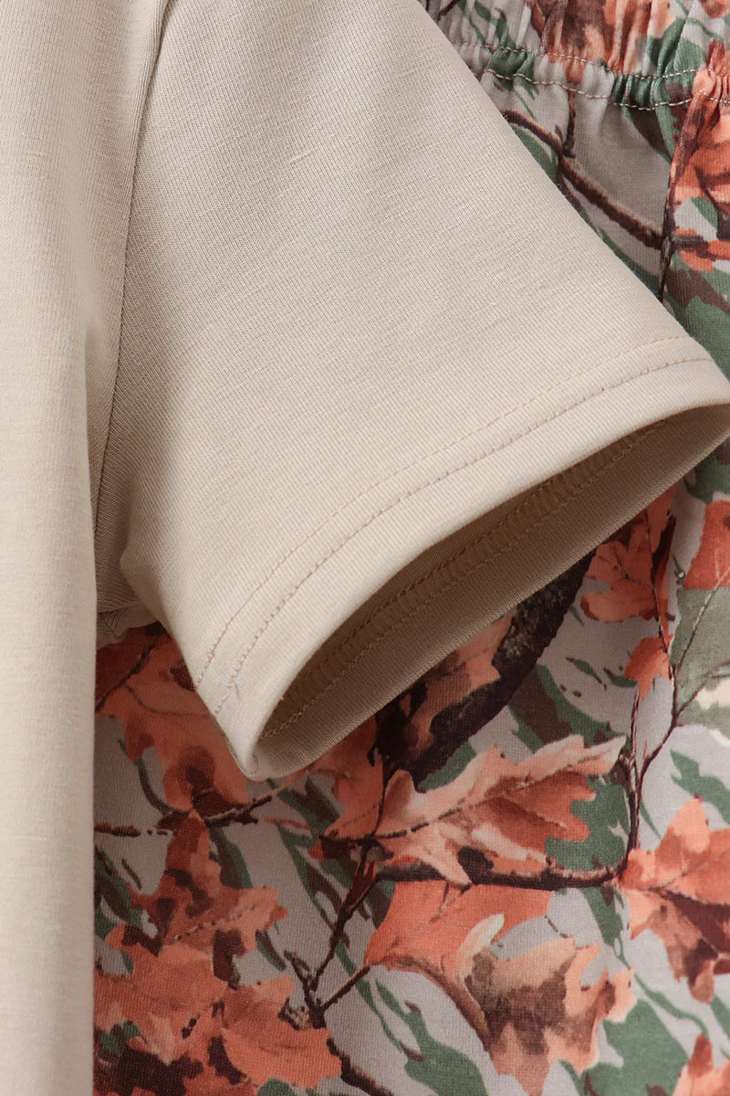 Camo Wildlife Embroidered Shorts Set - Image 4