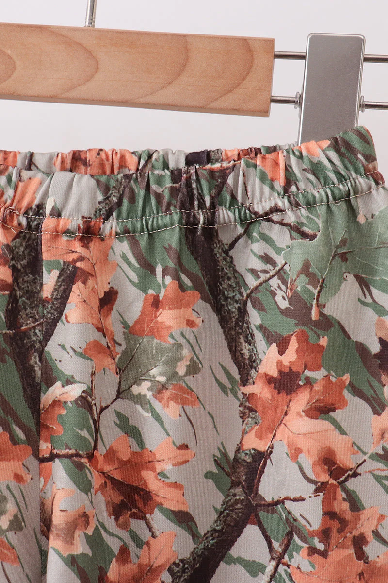 Camo Wildlife Embroidered Shorts Set - Image 5