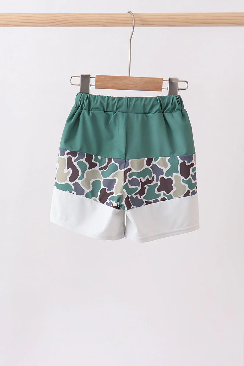 Camouflage duck embroidery swim trunks - Image 4