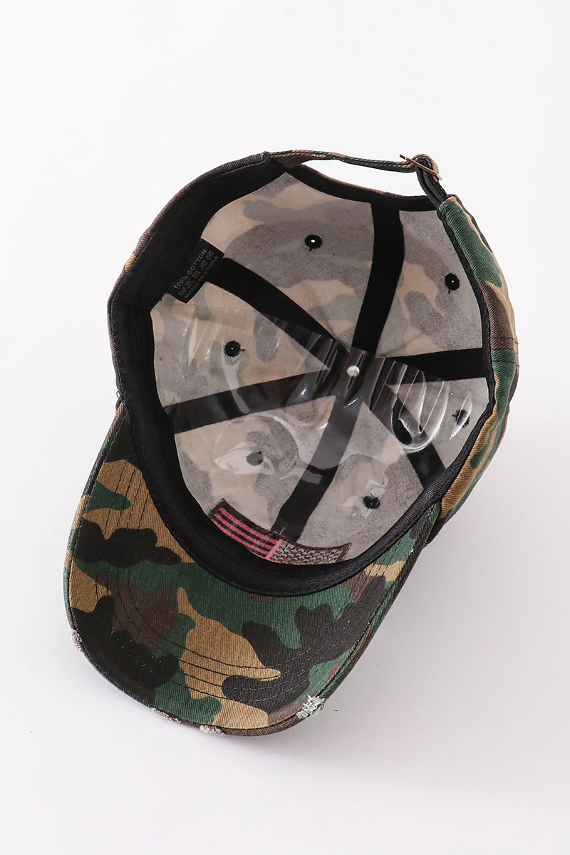 Camouflage flag vintage baseball cap mom & me - Image 4