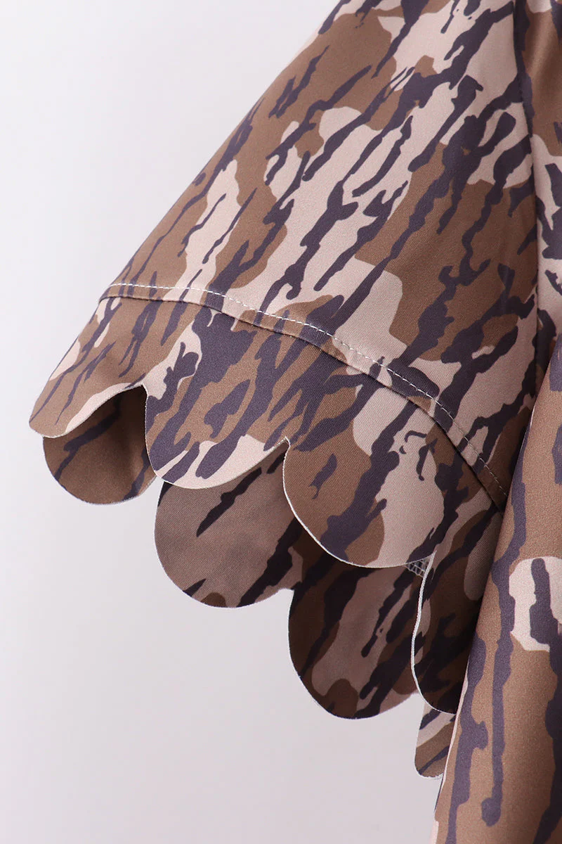 Camouflage scalloped mom&me shorts set - Image 10
