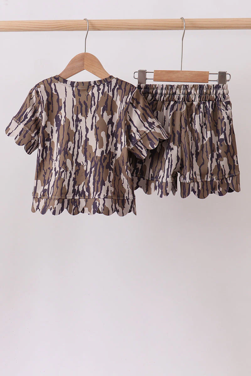 Camouflage scalloped mom&me shorts set - Image 7