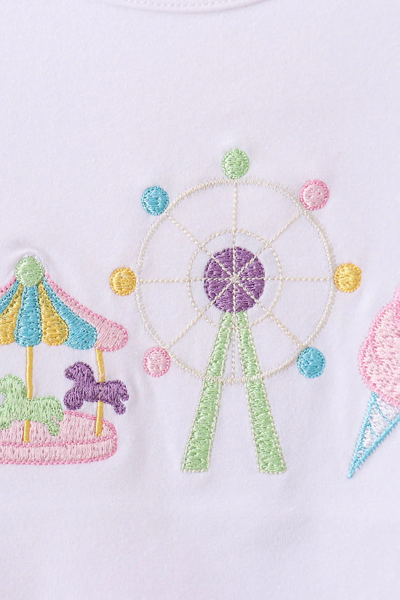 Carousel Embroidered Skorts Set - Image 2