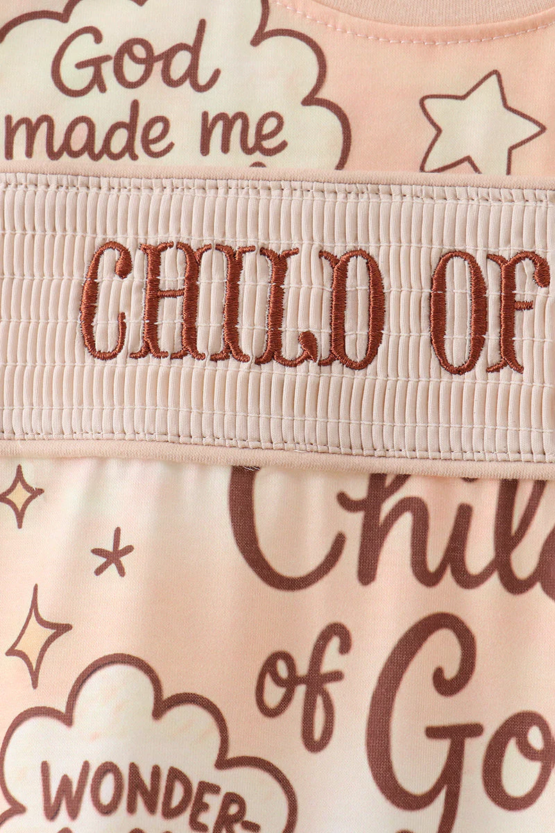 Child of God Smocked Romper - Image 2