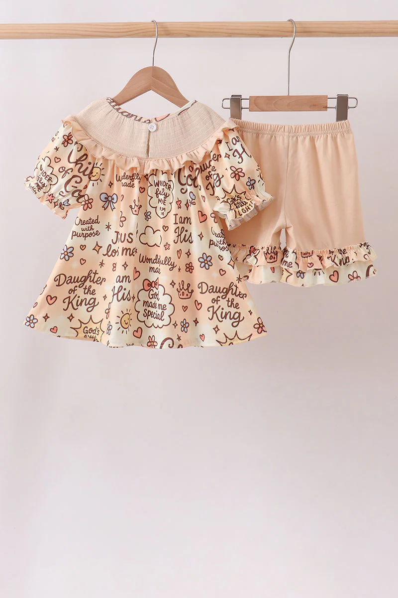 Child of God Smocked Ruffle Shorts Set - Image 5