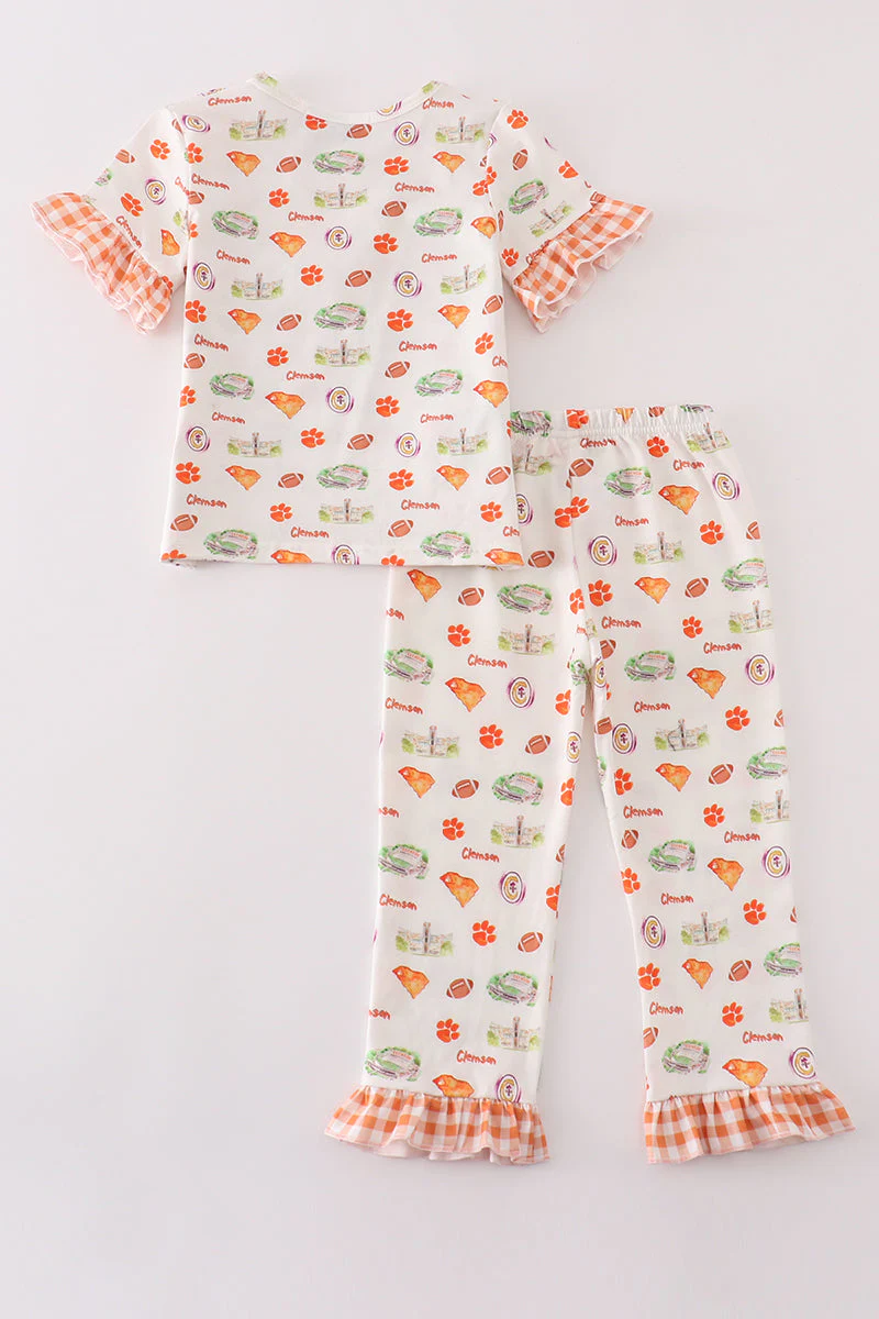 Clemson football baby girl pajamas set - Image 5