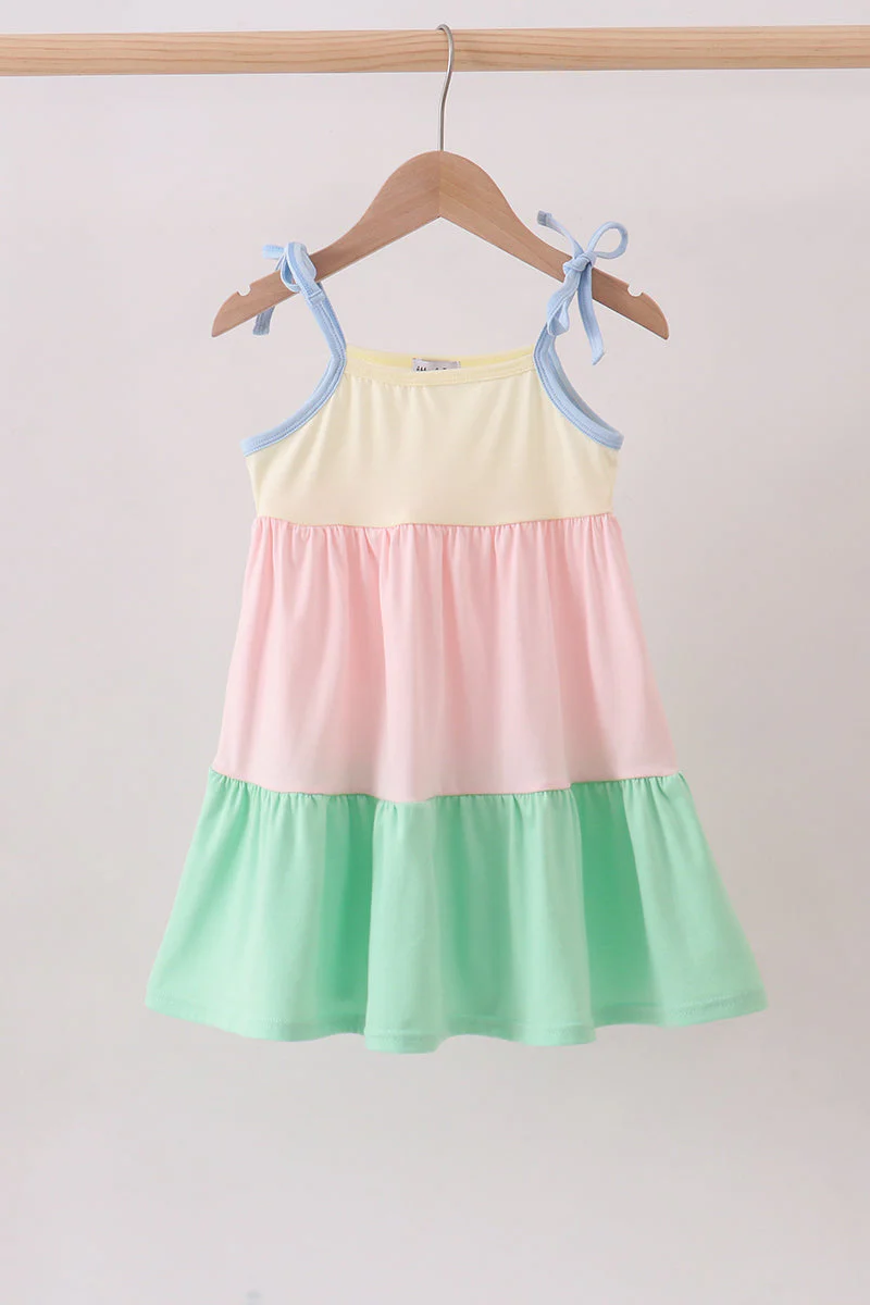 Color block tiered mom&me dress - Image 5