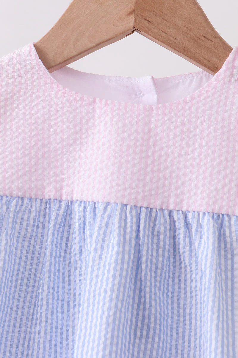 Colorblock ruffle shorts set - Image 2