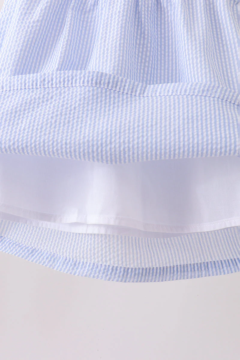 Colorblock ruffle shorts set - Image 3