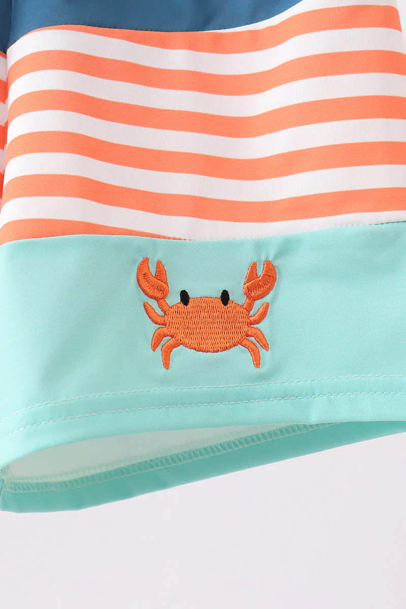 Crab embroidery swim trunks - Image 3