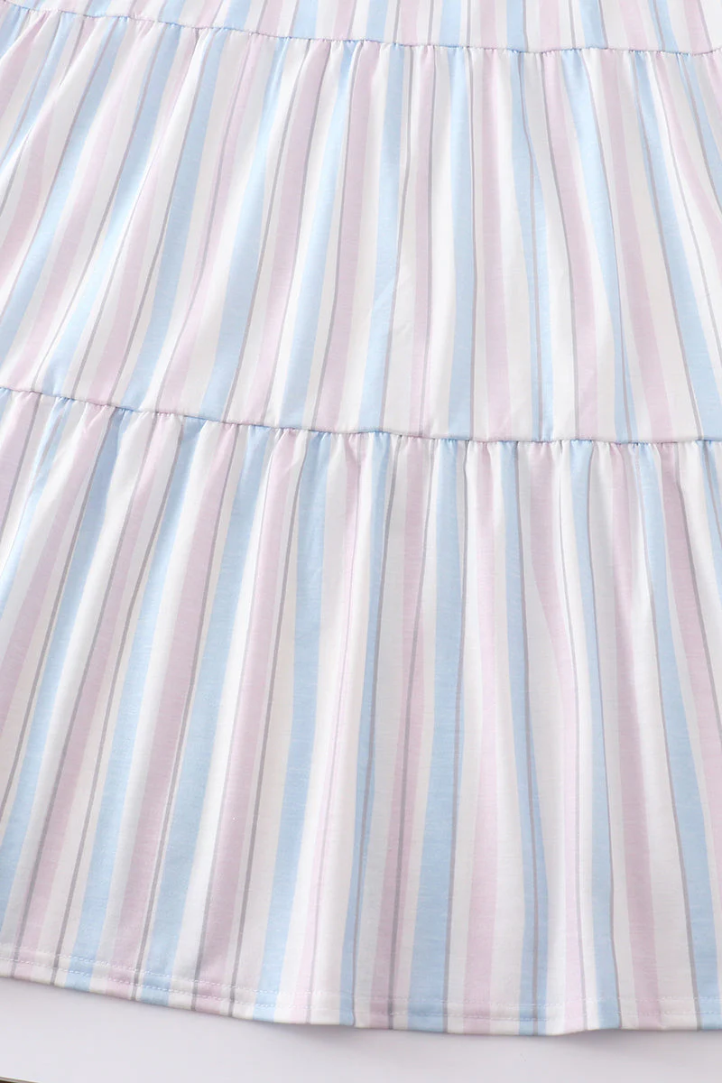 Crab french knot stripe smocked dress - Image 2