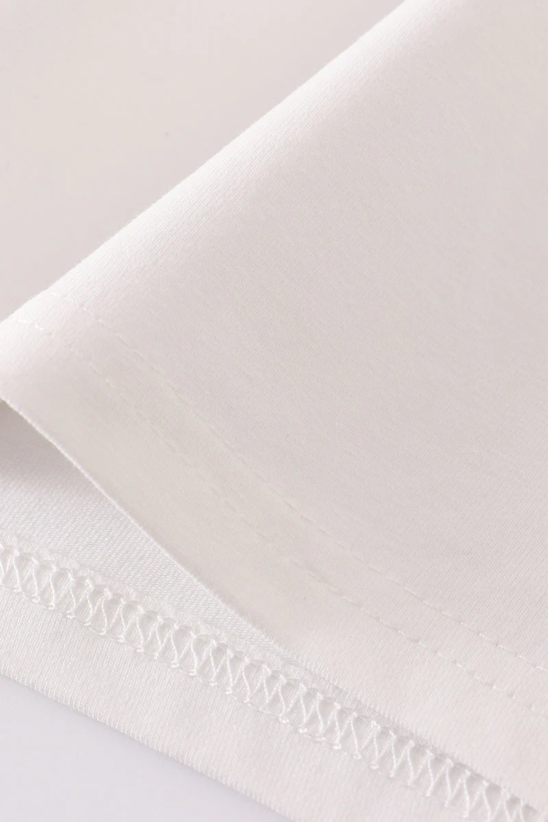 Cream blank basic t-shirt Adult Kids and baby bubble - Image 10