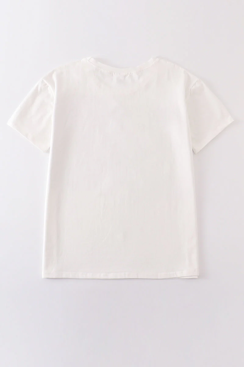 Cream blank basic t-shirt Adult Kids and baby bubble - Image 14