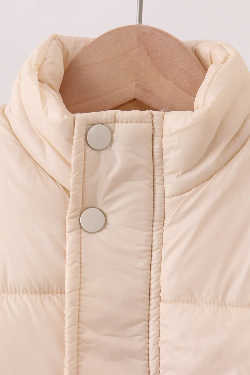 Cream mom&me puffer vest - Image 3