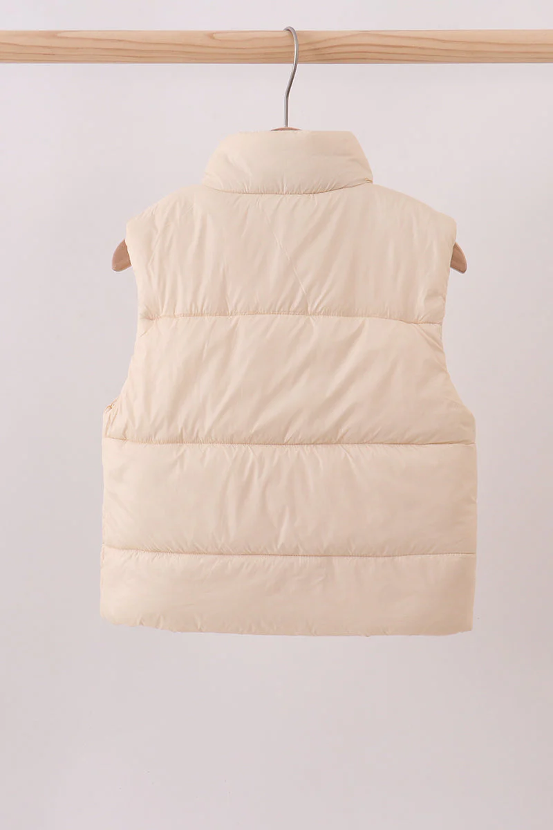 Cream mom&me puffer vest - Image 7