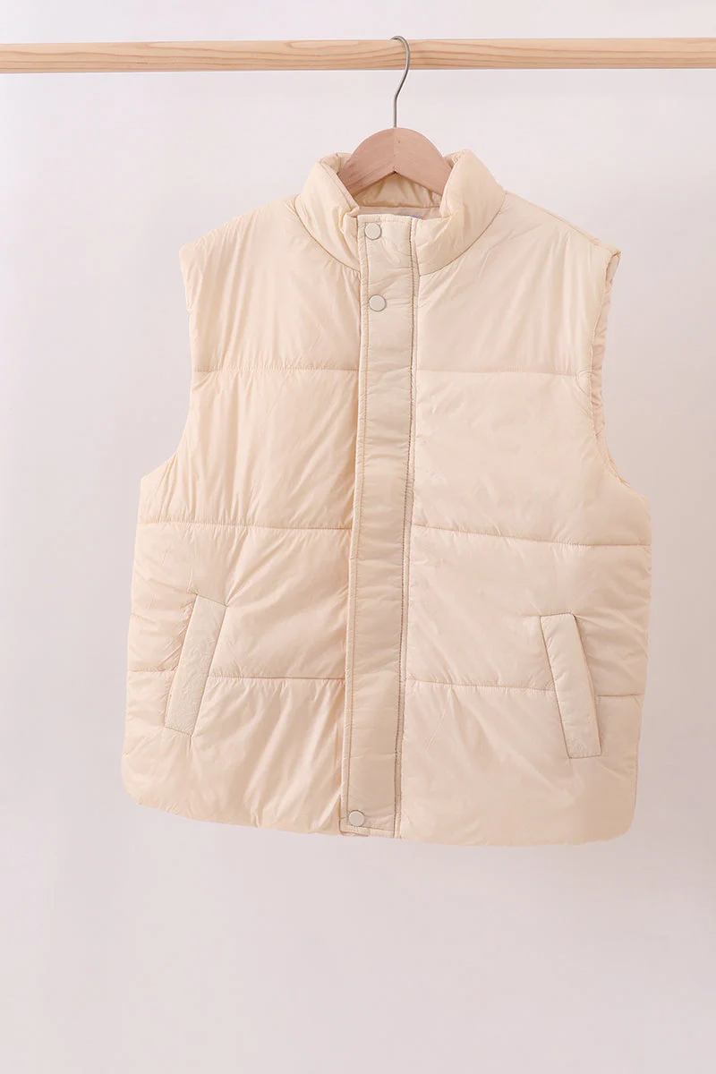 Cream mom&me puffer vest - Image 8