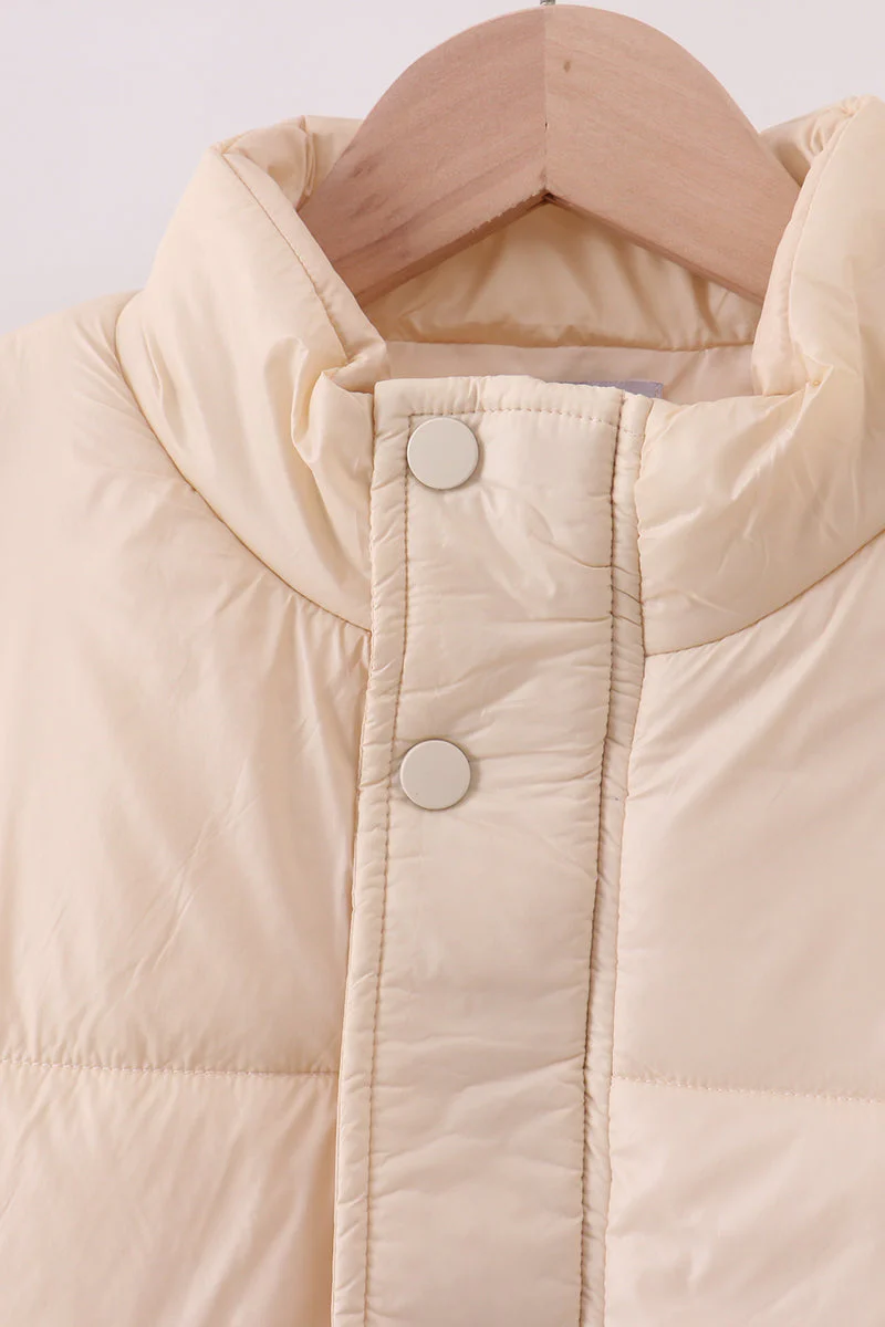 Cream mom&me puffer vest - Image 9