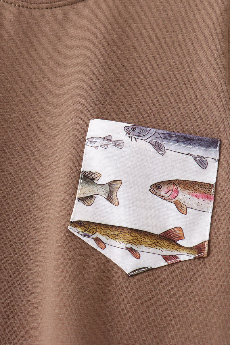 Fish Embroidered Shorts Set - Image 4