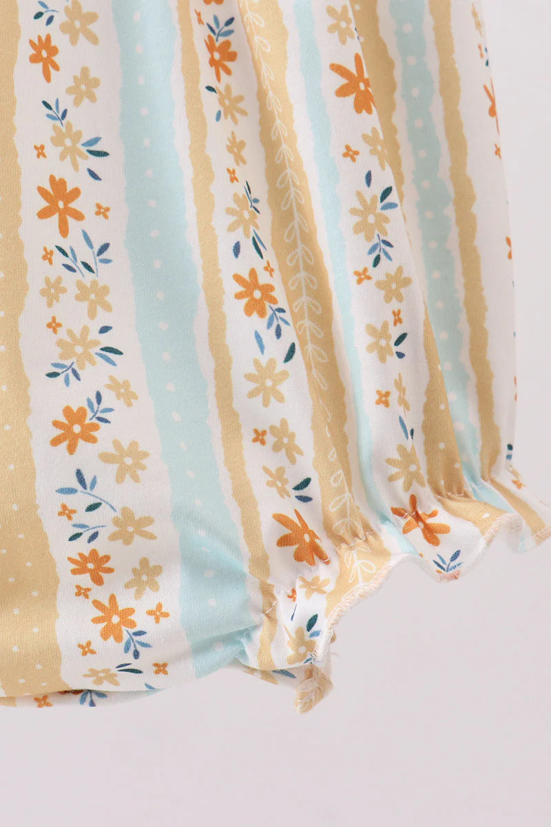 Floral bunny embroidery ruffle bubble - Image 3