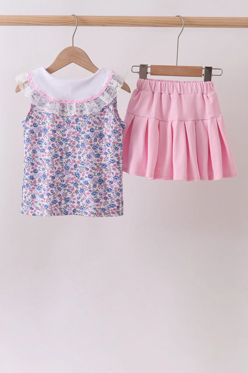 Floral Lace Skirt Set - Image 5
