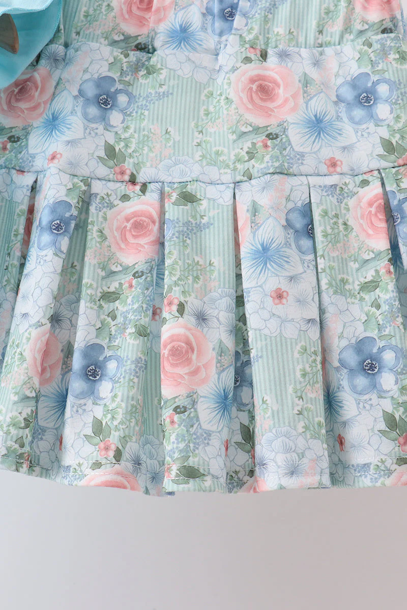 Floral Print Skorts Set - Image 3
