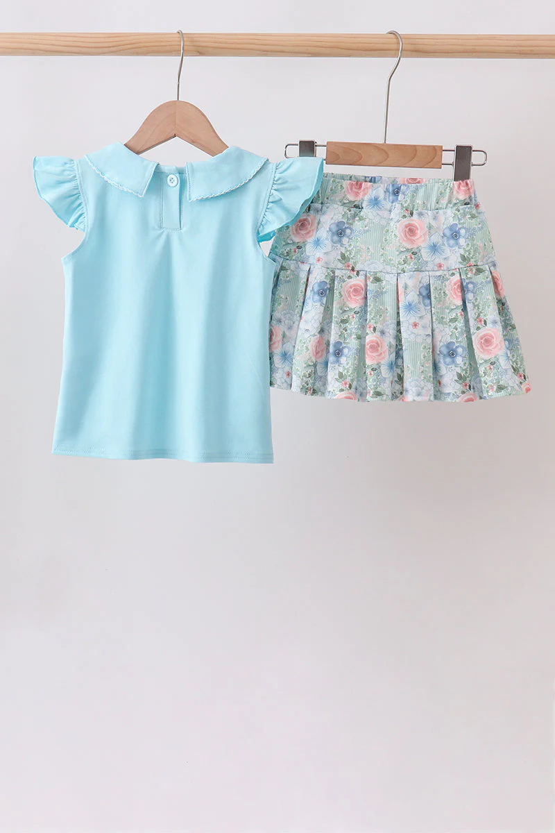 Floral Print Skorts Set - Image 4