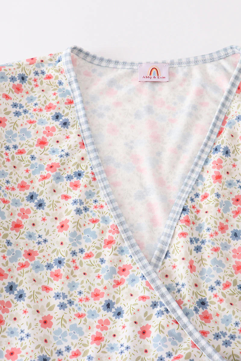 Floral print woman dress - Image 2