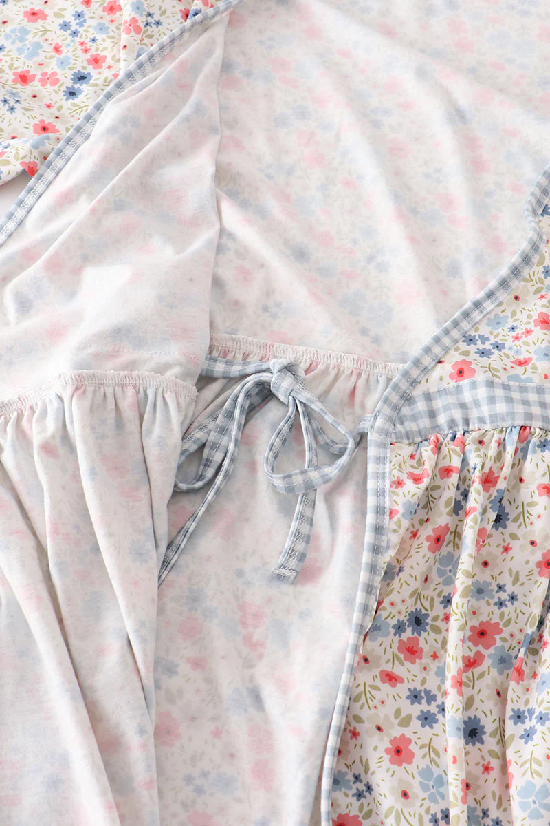 Floral print woman dress - Image 4