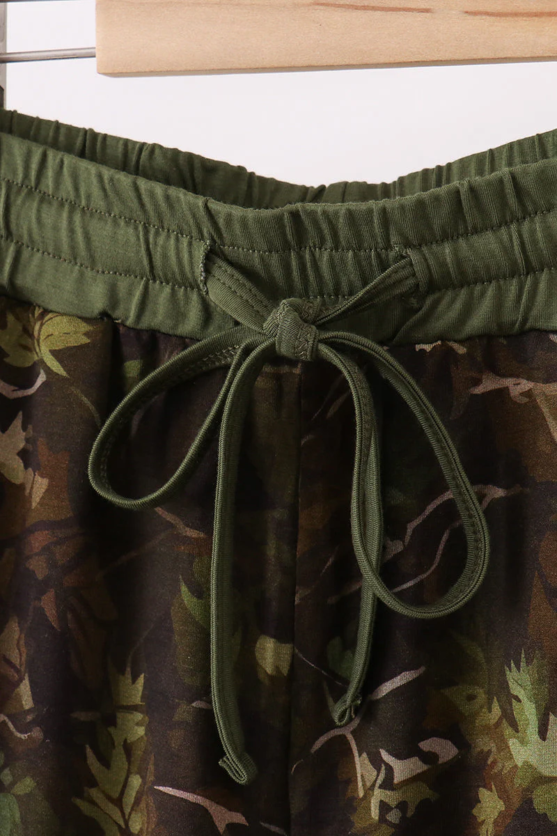 Forest Leaf Camo bamboo dad pants - Image 2