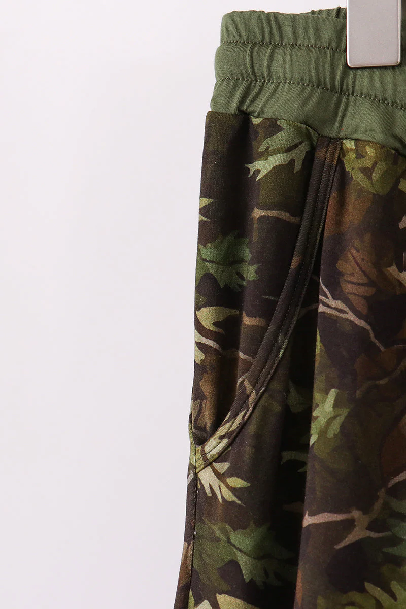 Forest Leaf Camo bamboo dad pants - Image 3