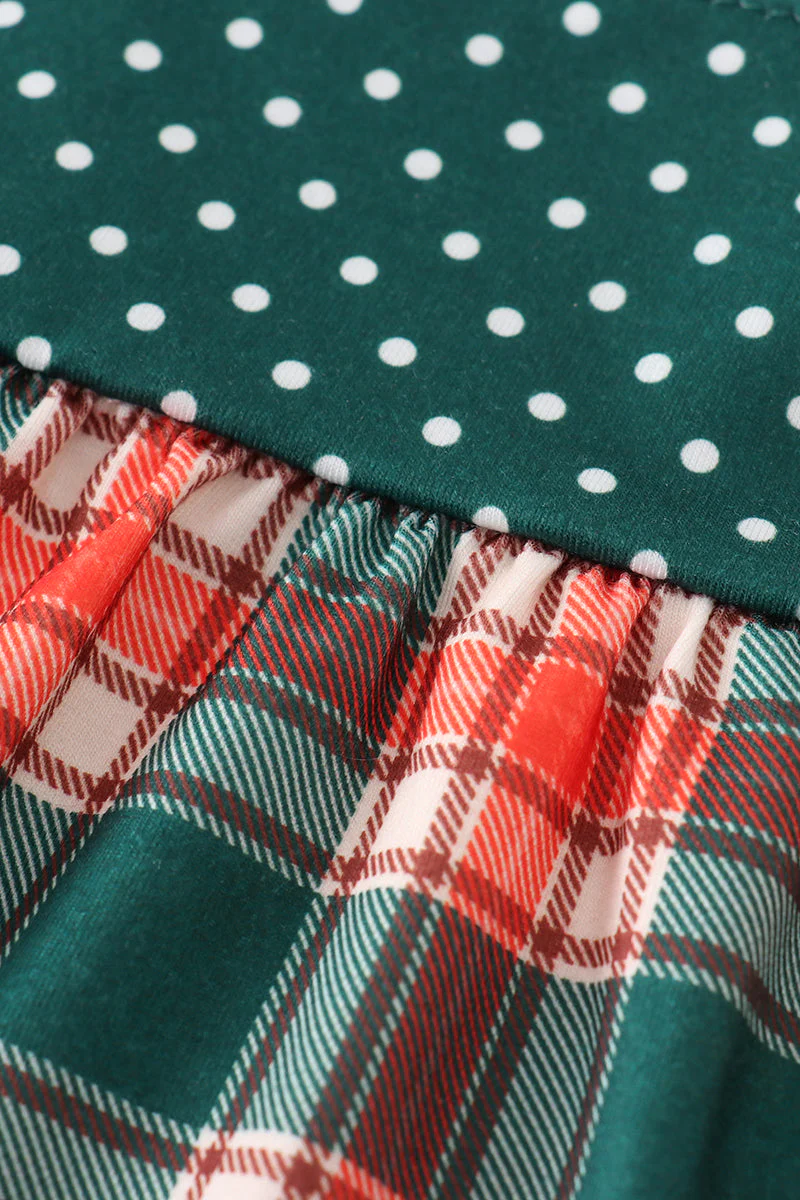 Forest merry christmas plaid mom&me dress - Image 9