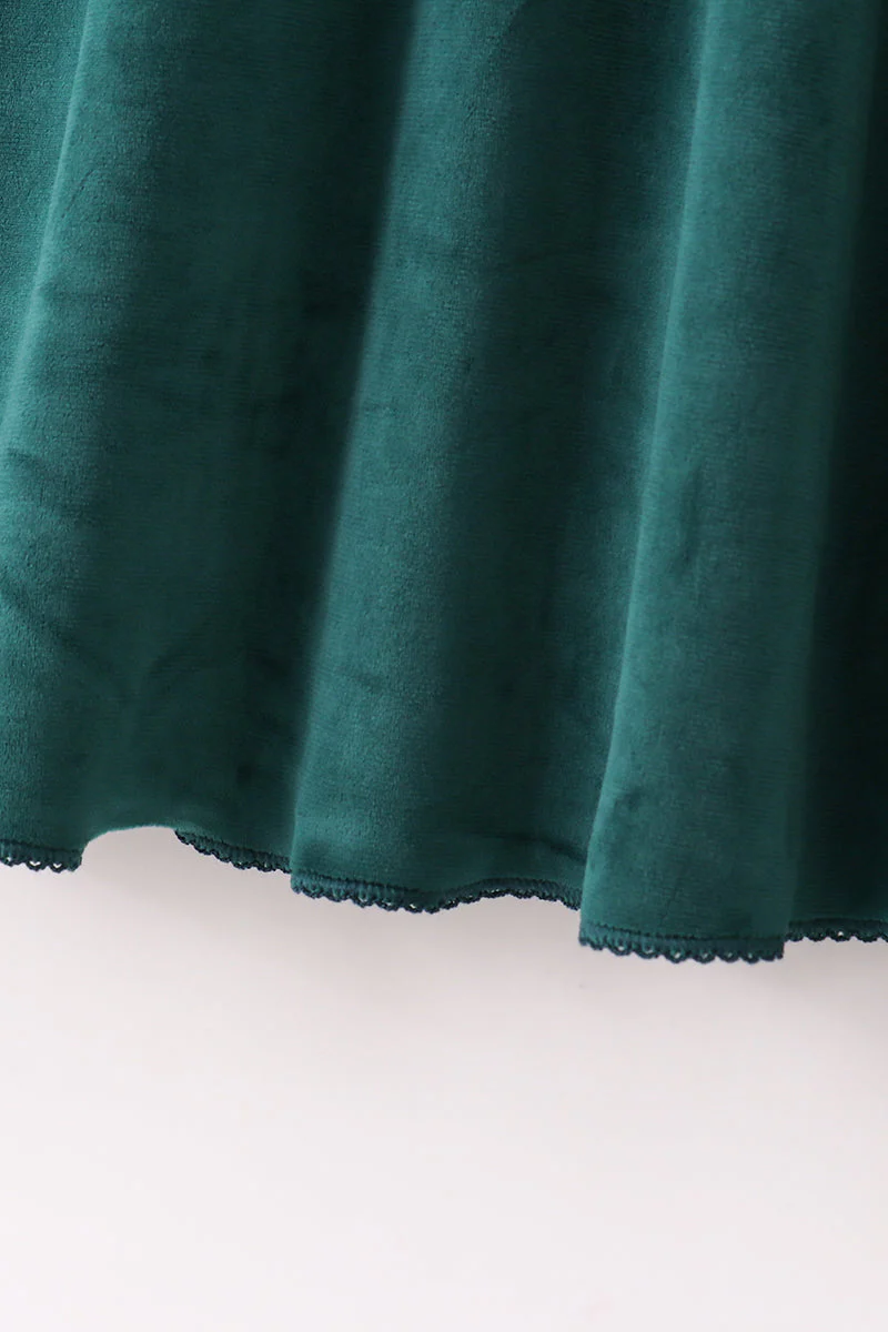 Forest velvet mom&me dress - Image 4