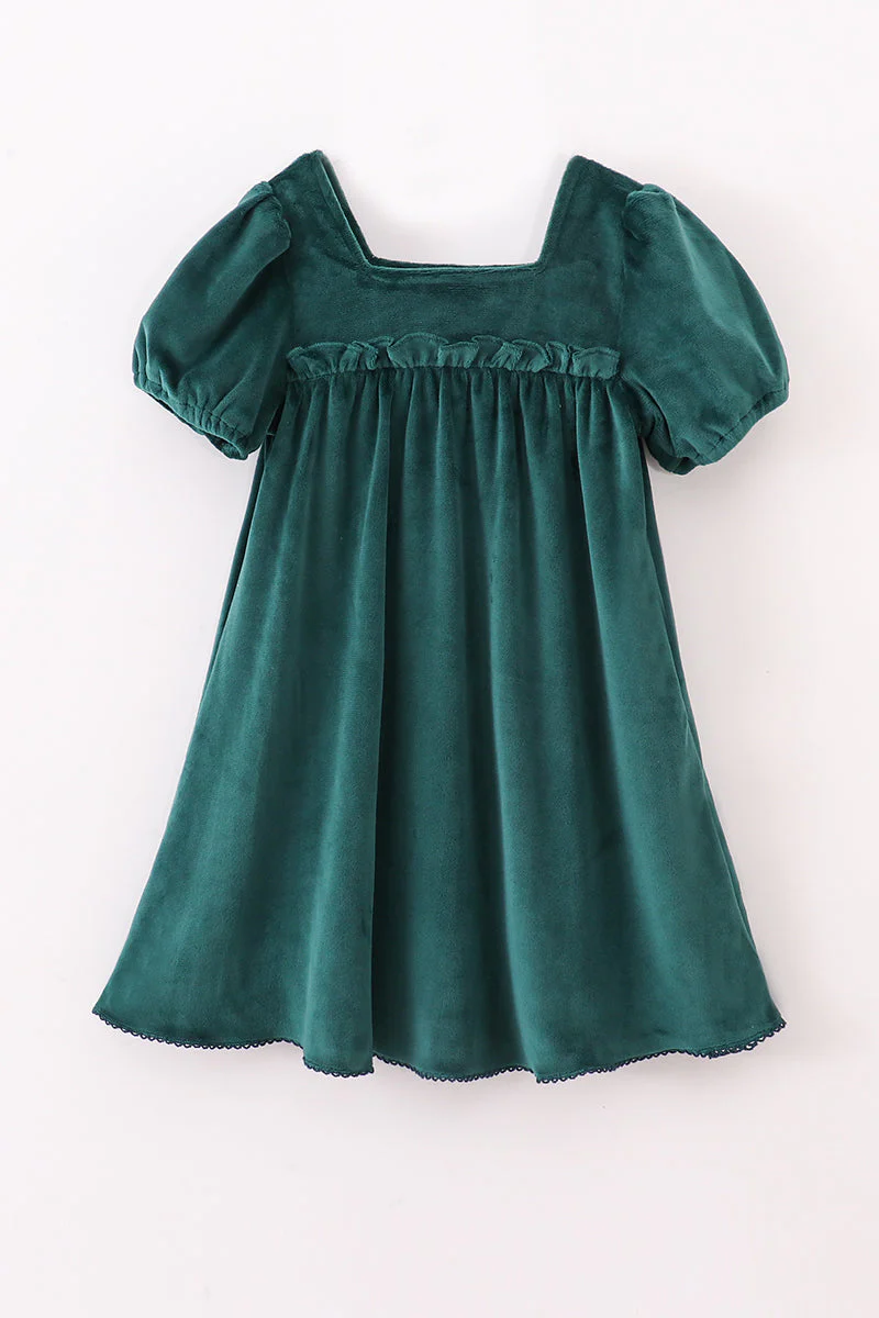 Forest velvet mom&me dress - Image 5